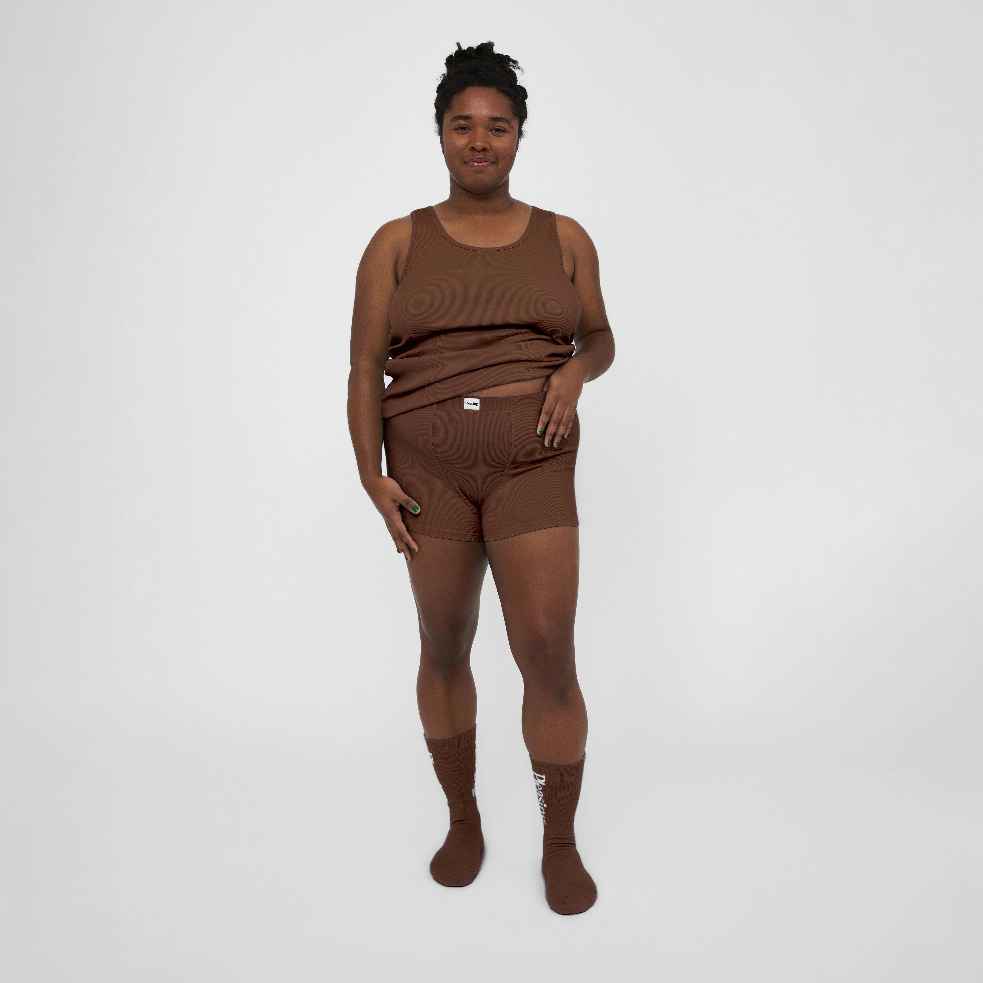 The Pleasing Ribbed Boxer Brief | Brown - Image 11